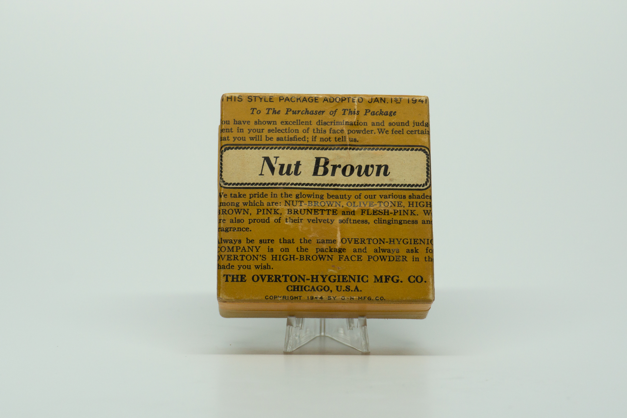 Overton's High Brown La Petite Face Powder