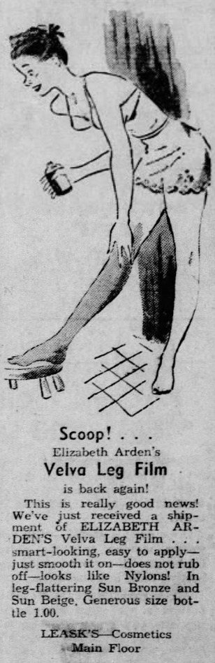 Elizabeth Arden Ardena Velva Leg Film 