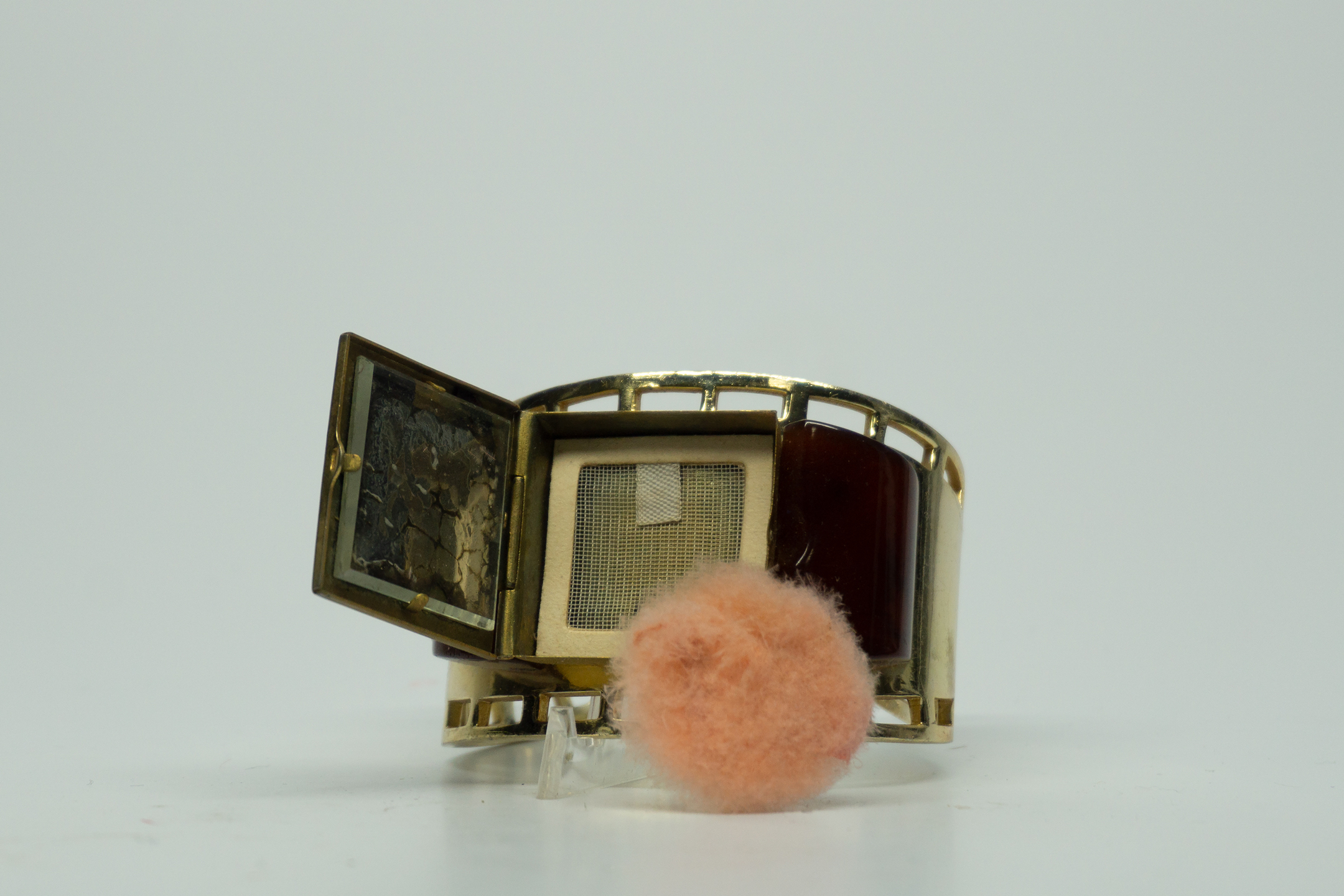 Josephine Baker for Albert Flamand Bakelite Bracelet Compact