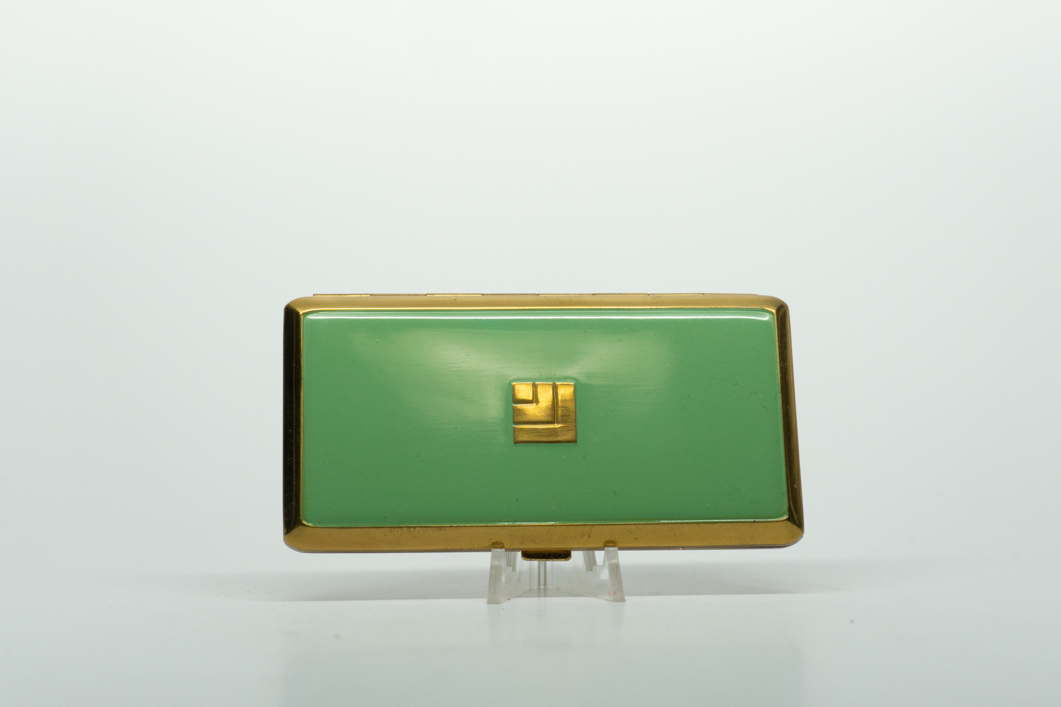 Lucien Lelong Shari Double Compact with Box