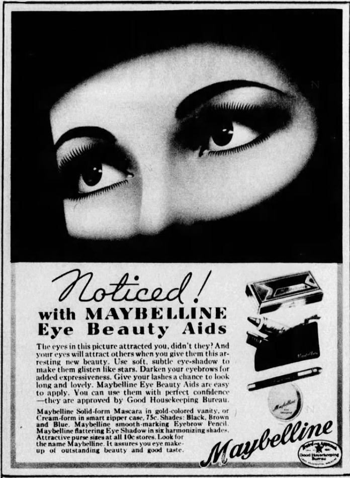 Maybelline Cream Mascara in a Waterproof Zipper Case