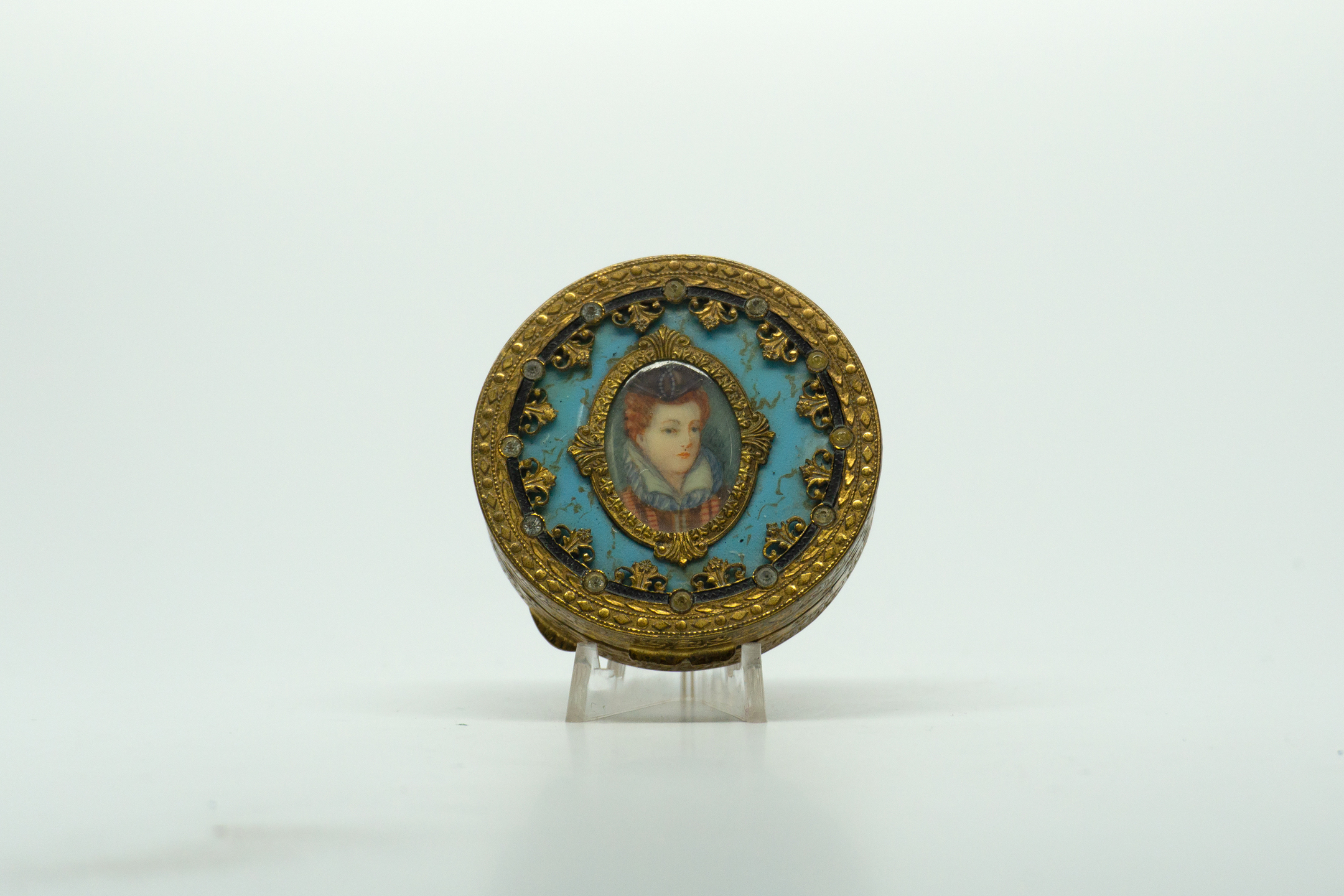 1950s Hand Painted Italian Compact